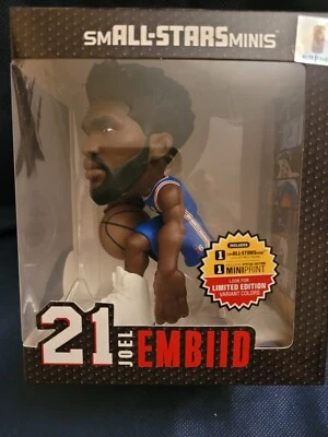 Camiseta deportiva 2022 NBA smAll-Stars Minis 6"" Joel Embiid # 21 variante azul rara 76ers Foto 1 de 3