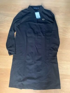 FRED PERRY Black Dress with Tartan Pattern Size 10 - Picture 1 of 10