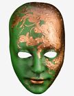 Masque Vénitien Visage Vert et Or Fait à la Main à Venise!
