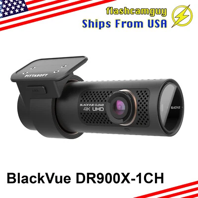 [In Stock] BlackVue DR900X-1CH 4K UHD Cloud Wi-Fi GPS 64GB + Hardwire Cable - Image 1 of 2