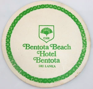 UNDER BOCK COASTER DESSOUS DE VERRE 9,5 cm Ø BENTOTA BEACH HOTEL SRI LANKA - Imagen 1 de 2
