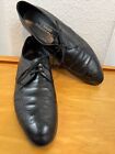 Rzadkie vintage Bally Switzerland Continental czarne sznurowane buty męskie rozmiar 11 D