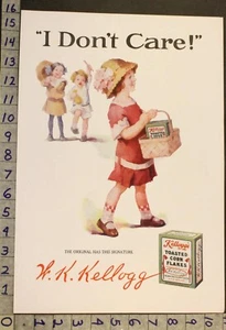 1912 KELLOGGS CORN FLAKES BREAKFST CEREAL FOOD KITCHEN HOME DECOR ART AD XK28 - Picture 1 of 1