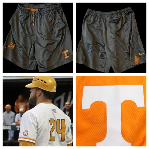 tennessee volunteers nike team issued Asst Coach Elander #24 Xl Shorts Baseball Cover