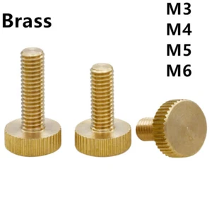 Brass Knurled Screws M3 M4 M5 M6 - Picture 1 of 12