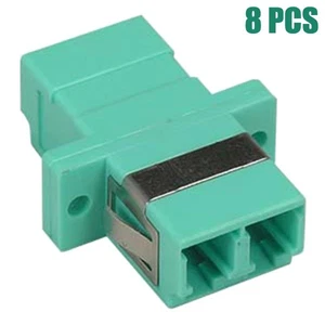 8 Pcs LC to LC Duplex Multimode Fiber Optic Cable Adapter Connector LC-LC OM3 - Picture 1 of 1