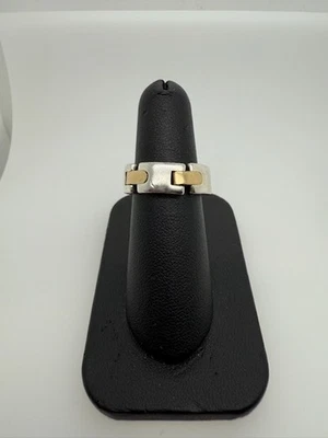 100% 正品 Tiffany & Co. 银金戒指 尺寸 5.5 — 第 1/4 张图片