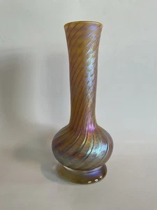 Zellique Swirling Pattern Vase Signed 1999 - Picture 1 of 8