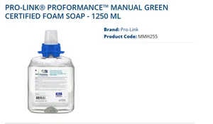 Palettenverkauf - Pro-Link Proformance grün zertifizierte Schaumseife - 4 Flaschen pro Karton - Bild 1 von 4