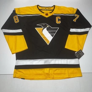 Adidas Sidney Crosby Pittsburgh Penguins Reverse Retro 2.0 NHL Jersey Black 60 - Picture 1 of 24