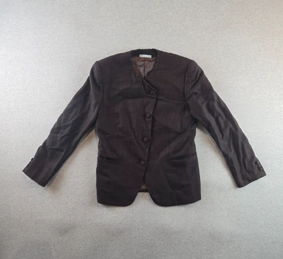 Chaqueta Burberry vintage para mujer 42/EE. UU. 8 lana cachemir a cuadros 4 botones años 80 Foto 1 de 4