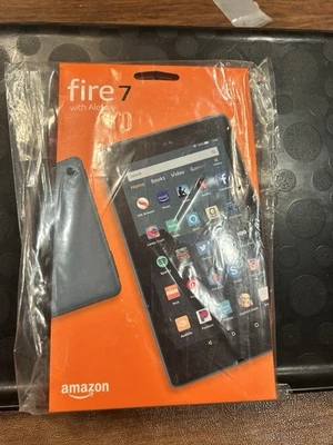 AmKindle Fire 7 Tablet 16GB 9th Generation 7" BLACK  Bundle WithCover NEW SEALED - Image 1 of 4