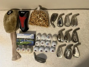 Mixed Golf Accessories Lot (Golf Balls, Clubs, And Others) - Picture 1 of 9