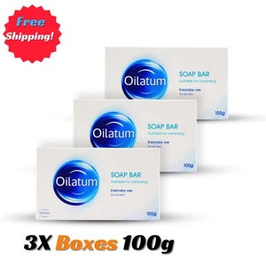 3 Box OILATUM Bar SAPONE per Pelle Secca 100g Deterge Delicatamente Idrata Spedizione Gratuita - Foto 1 di 3