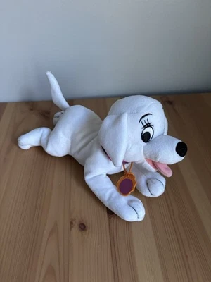 Disney Store Oddball Plush Stuffed Beanbag Toy 102 Dalmatians White Puppy Dog 8" - Image 1 of 3