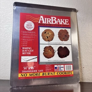 NEU VERSIEGELT AirBake Isoliert 14"x16" Keks Blech Backform Hergestellt in den USA 1980er - Bild 1 von 10