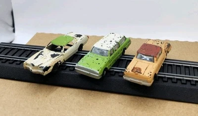 Lote De 3 Automóviles De Colección Bachmann Ho Ford Station Wagon Cadillac Chevrolet Foto 1 de 4