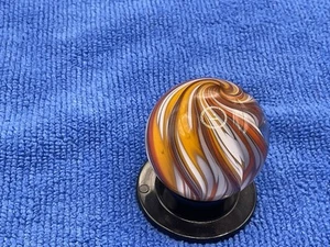 Fancy Signed Art Marble By Davis 1 3/8” New, Perfect Condition, Beautiful! - Picture 1 of 17