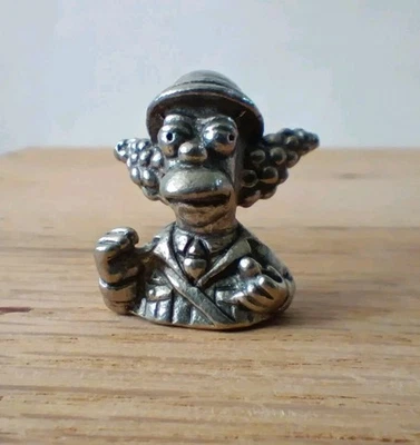 Clue Simpsons Krusty Col. Mustard Token Replacement Pewter 1st Edition 2000 - Image 1 of 4