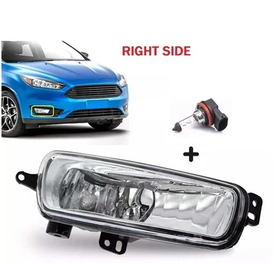 Fit Ford Focus MK3 2014-2018 Right Side Front Bumper Fog Light Lamp With Bulb - Image 1 of 4