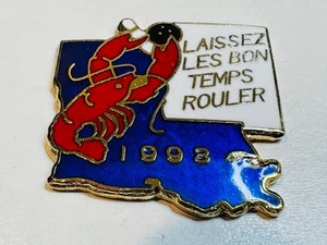 WBA Lapel Pin Women Bowling Alliance Laissez les bons temps rouler Louisiana 93 - Picture 1 of 2