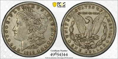 1895 O Morgan Silver Dollar $1 PCGS CAC VF30 Nice Original Key Date         5278 - Image 1 of 4