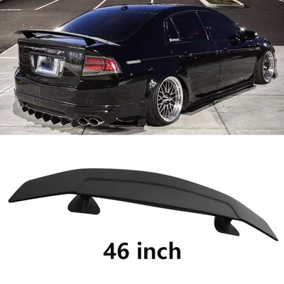 46" Rear Car Trunk Spoiler Lip Racing Style Wing Matte Black For ACURA TL Foto 1 de 4