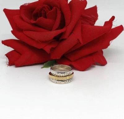 Sterling Silver Silpada Spinner 13.22g Ring Size 8 FERAL CAT RESCUE - Image 1 of 2