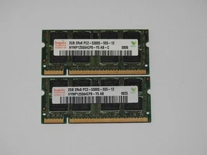 4GB (2x2GB) Hynix DDR2 667 MHz Notebook RAM 5300S Arbeitsspeicher - Bild 1 von 1