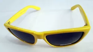 Gafas de sol deportivas unisex plástico amarillo 100% protección ocular UV 400 UVA UVB #543 - Imagen 1 de 7