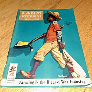 October 1943 FARM JOURNAL & FARMER'S WIFE w/ Rare Kraczkowski Cover Art - Picture 1 of 16