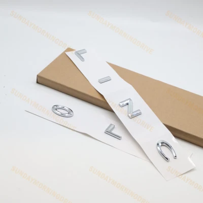 REAR TAILGATE FOR LINCO-LN NAME LETTERS EMBLEM - GLOSS CHROME Foto 1 de 4