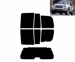 Vorgeschnittene Scheibentönung für Jeep Cherokee 5-Türer 2001-2005 hinten Kit - Bild 1 von 4
