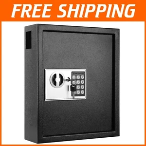 Heavy-Duty 60-Key Digital Key Lock Box - Durable Wall-Mounted Security Solution - Picture 1 of 10