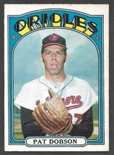 1972 TOPPS O-PEE-CHEE #140  Pat Dobson  BALTIMORE ORIOLES  EX-MINT  A