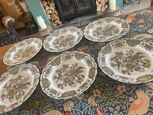 Set of 6 Vintage Ridgway Windsor Dinner Plates – Staffordshire England (c. 1960s - Picture 1 of 2