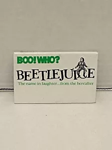 Vtg Beetlejuice Film Promo Pin 1988 Boo Who - Bild 1 von 3