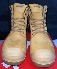 Men's Puma Conquest 7 Inch CTX Waterproof Boot 630725 Wheat Leather Size 8.5