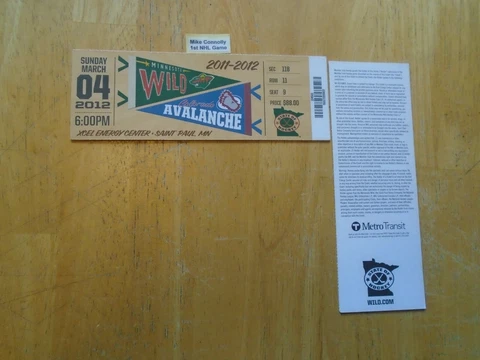 Mike Connolly  1st NHL Game  Minnesota Wild Cover