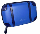 Globe Trotter travel case for ANA air Business Class blue faux leather - empty !