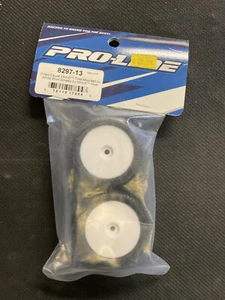 Pro-Line PRO829713 Prism Carpet Tires Mounted White Mini-B Rear (2) - Picture 1 of 1