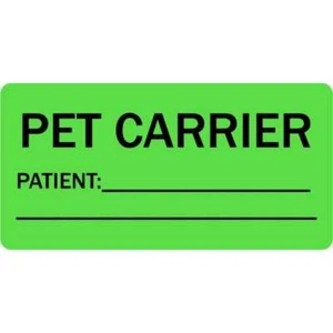 Etiquetas veterinarias con nombre del paciente portador de mascotas - Imagen 1 de 1