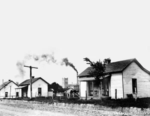Homes and a Cotton Mill, Tupelo, Mississippi - 1911 - Historic Photo Print - Picture 1 of 1