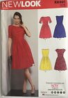 Newlook 6391 Ladies Retro Dress Rouched Bodice Skirt New Uncut Pattern Plus