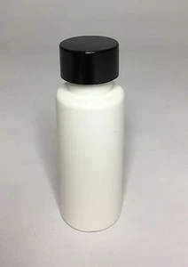 Empty 30ml Cylindrical Bottles With Smooth black Screw Cap Top *ANY AMOUNT* - Picture 1 of 1