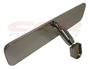 Chevy- Ford -Mopar Chrome Aluminum Rear View Mirror - Smooth - Picture 1 of 1