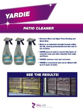 Yardie Mould Algae Moss Killer Remover - Removes thin layers