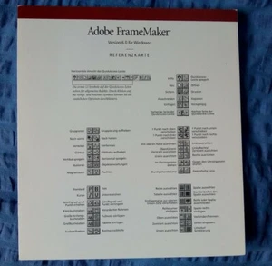 Referenzkarte für Adobe FrameMaker 6.0 Mac Version von 2000 - Bild 1 von 3