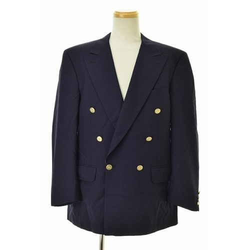 Blazer doppiopetto lana Burberry Prorsum Super anni 100 blu navy