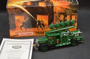 MATCHBOX FIRE ENGINE SERIES 1932 MERCEDES L5 SPOTLIGHT/GENERATOR TRUCK DIE CAST - Foto 1 di 4